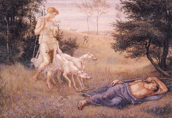 Walter Crane Diana and Endymion china oil painting image